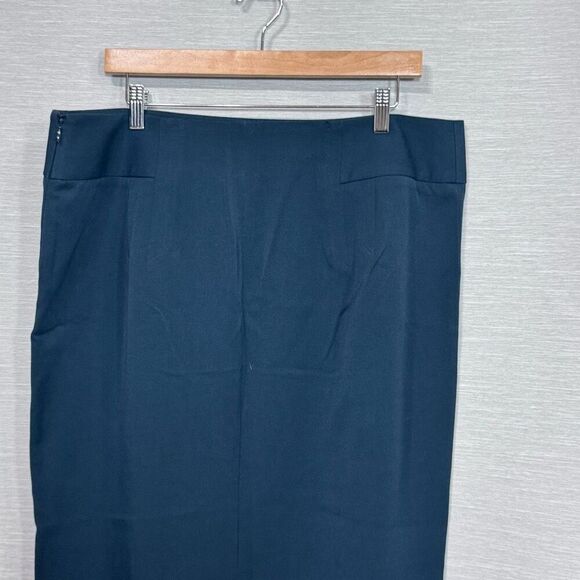 Lane Bryant Women's Size 16 Zipper Fitted Pencil Skirt green - Picture 4 of 6